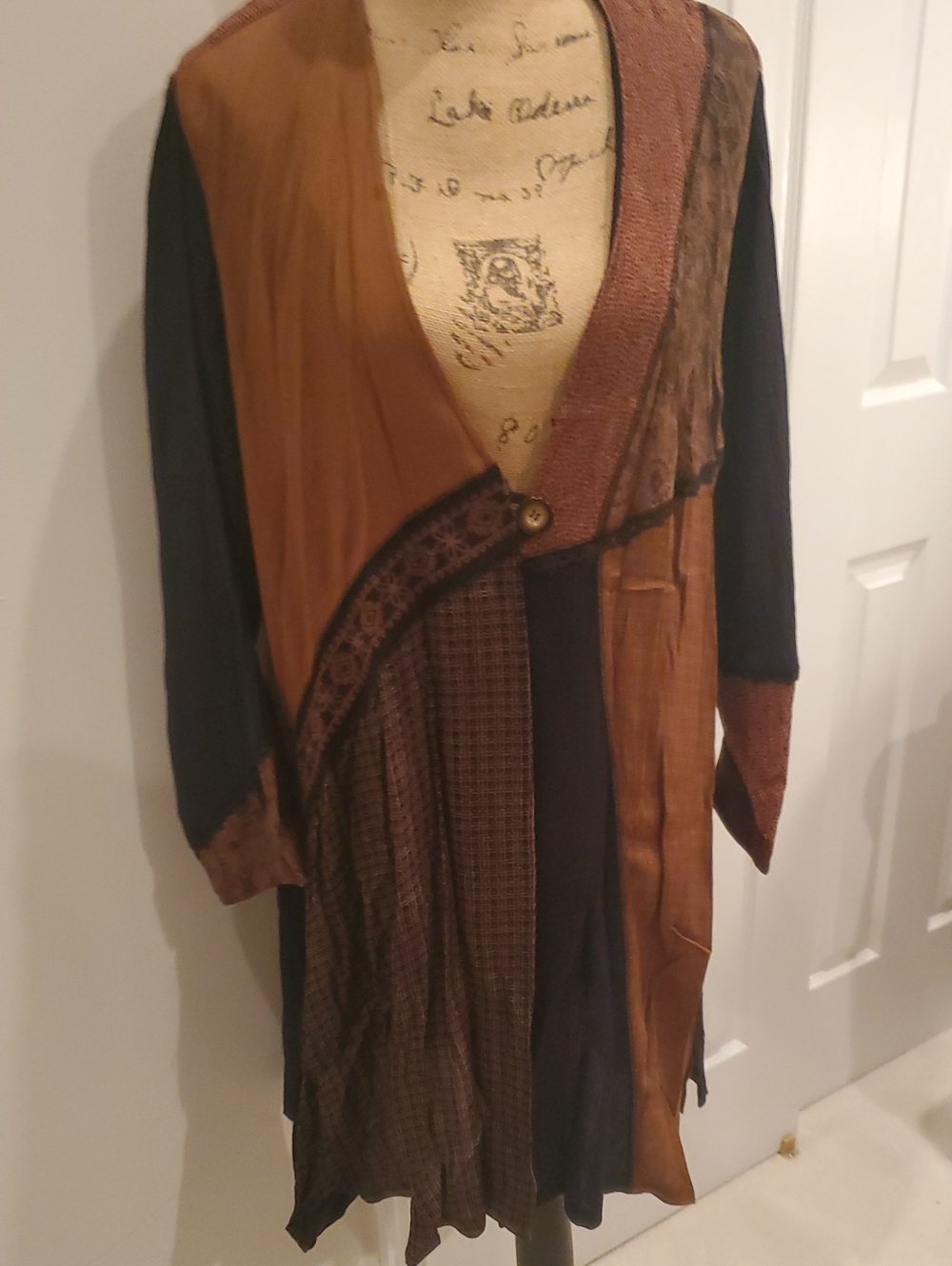 Brown & Black Layered Tunic